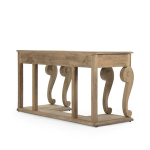 Zentique Beale Scandinavian Desk with Birch Veneer — Compact Mid-Century Modern Workspace, Durable Plywood Surface LI-SH11-30-13