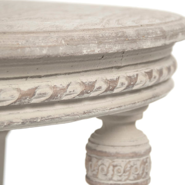 Bence Table Weathered Top, Distressed White Wash Base LI-SH12-13-82 Zentique