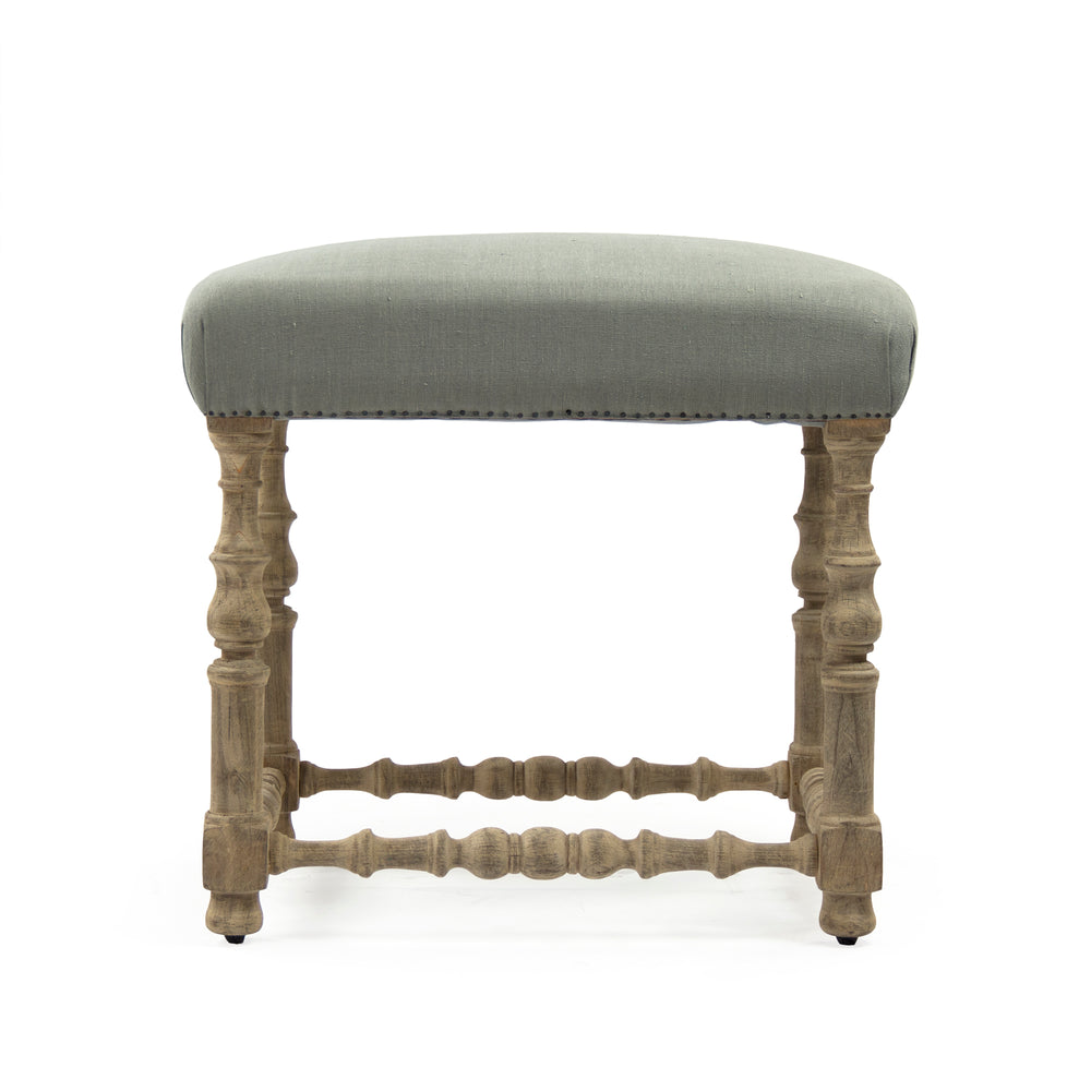 Giselle Counter Stool Dry Natural Birch, Seafoam Green Raw Silk LI-SH12-18-88A Counter SGreen Zentique