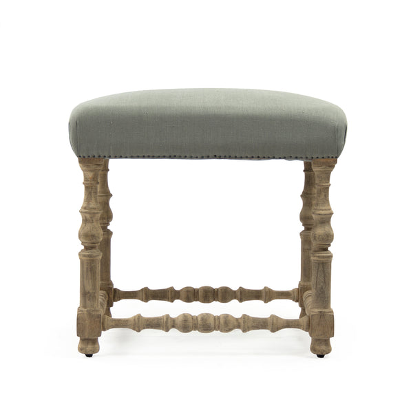 Giselle Counter Stool Dry Natural Birch, Seafoam Green Raw Silk LI-SH12-18-88A Counter SGreen Zentique