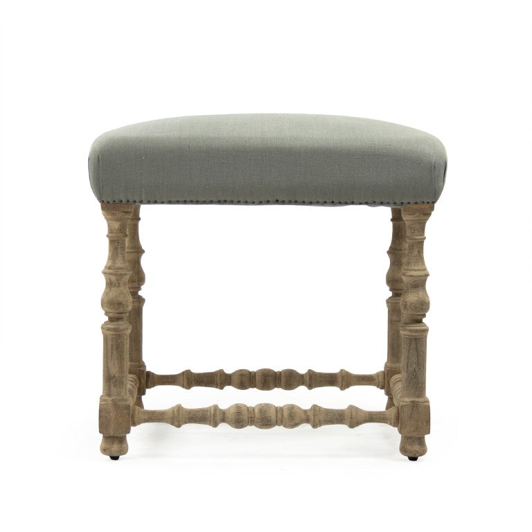 Zentique Giselle Counter Stool with Solid Birch Frame and Raw Silk Upholstery — Ergonomic Modern Seating, 26.25"W LI-SH12-18-88A Counter SGreen