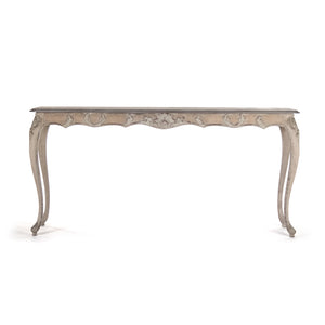 Gerome Console Gunsmoke Grey Top, Distressed Taupe Base LI-SH12-26-84 Zentique