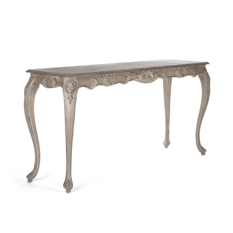 Zentique Gerome Solid Birch Console Table — Slim Minimalist Entryway Hallway Table with Durable Finish, 71" LI-SH12-26-84