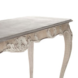 Gerome Console Gunsmoke Grey Top, Distressed Taupe Base LI-SH12-26-84 Zentique