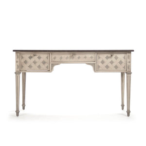 Zentique Sergei Solid Birch & Pine Desk — 55" Minimalist Scandinavian Workstation, Natural Warm Finish, Durable LI-SH12-30-16