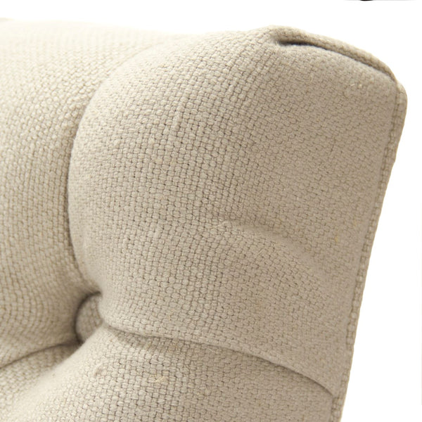 Eileen Sofa Distressed Brown, Cream Linen LI-SH13-21-104 Zentique