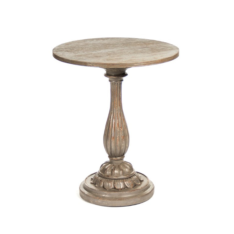 Zentique Esme Birch End Table – Compact 23.5" W x 29" H Modern Nightstand with Natural Veneer Finish, Versatile Use LI-SH14-13-117