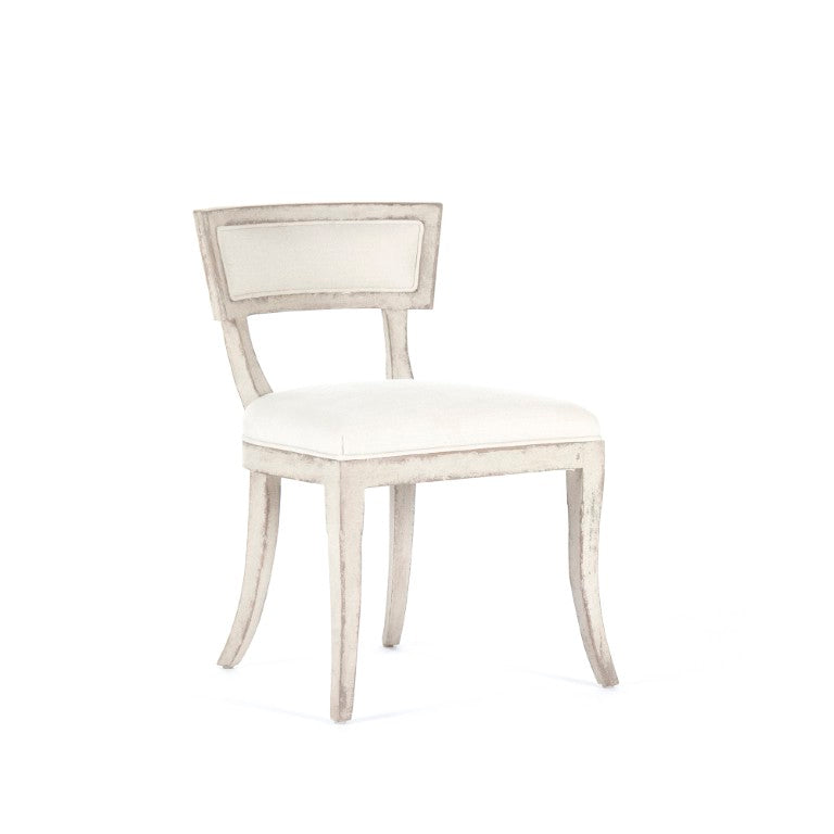 Zentique Ayer Side Chair in Solid Birch with Linen Seat — Scandinavian Modern Comfort, Compact Durable Design LI-SH14-22-91