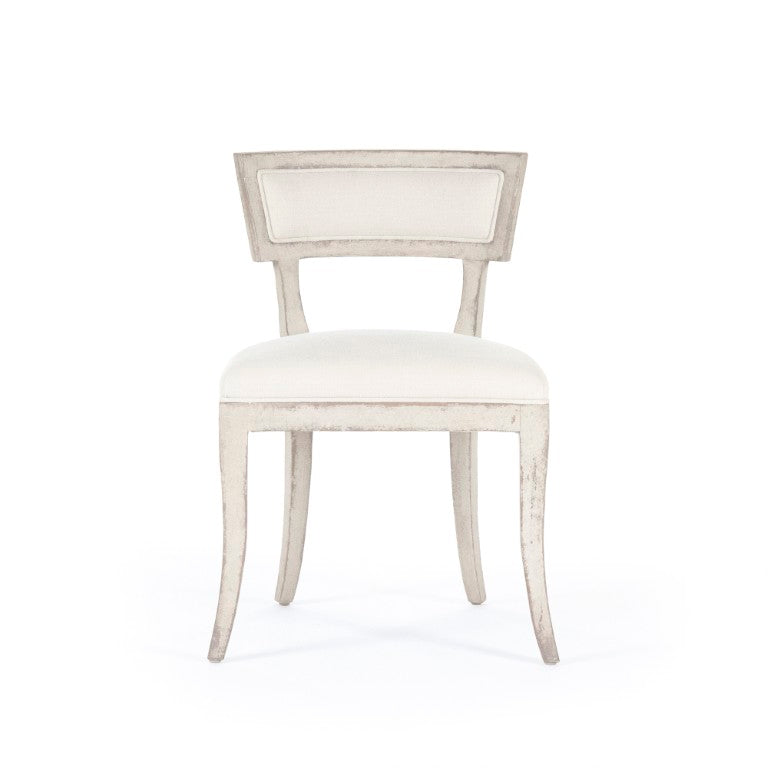 Zentique Ayer Side Chair in Solid Birch with Linen Seat — Scandinavian Modern Comfort, Compact Durable Design LI-SH14-22-91