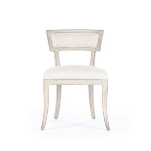 Zentique Ayer Side Chair in Solid Birch with Linen Seat — Scandinavian Modern Comfort, Compact Durable Design LI-SH14-22-91