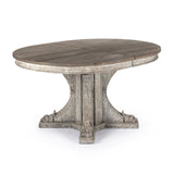 Terrell Dining Table Weathered Top, Distressed Grey Washed Based LI-SH14-25-107 Zentique