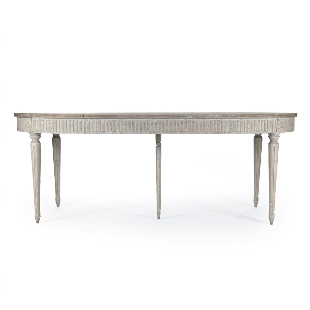 Martel Dining Table Weathered Top, Distressed Grey Base LI-SH14-25-118 Zentique
