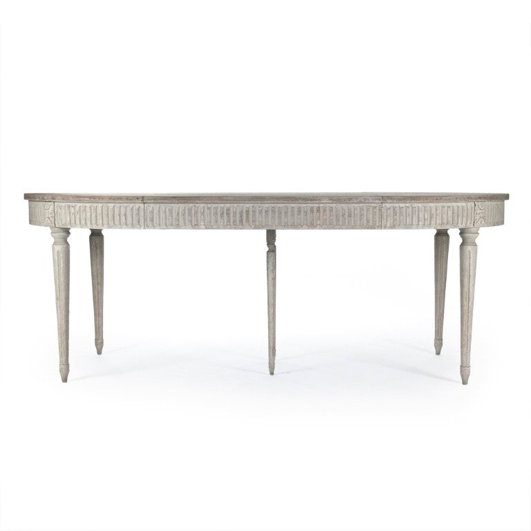 Zentique Martel Solid Birch Dining Table — Compact Scandinavian Design, Tapered Legs, Warm Finish for Small Spaces LI-SH14-25-118