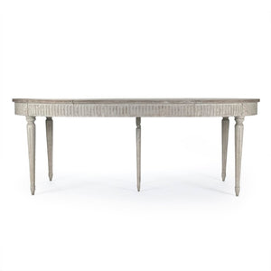 Zentique Martel Solid Birch Dining Table — Compact Scandinavian Design, Tapered Legs, Warm Finish for Small Spaces LI-SH14-25-118