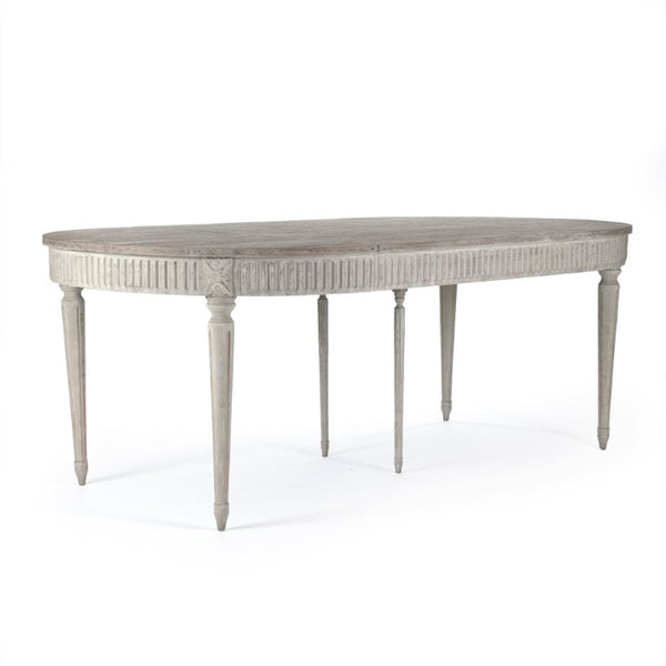 Zentique Martel Solid Birch Dining Table — Compact Scandinavian Design, Tapered Legs, Warm Finish for Small Spaces LI-SH14-25-118