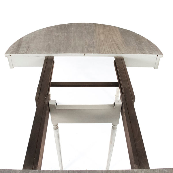 Martel Dining Table Weathered Top, Distressed Grey Base LI-SH14-25-118 Zentique