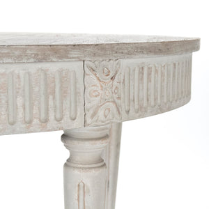 Martel Dining Table Weathered Top, Distressed Grey Base LI-SH14-25-118 Zentique