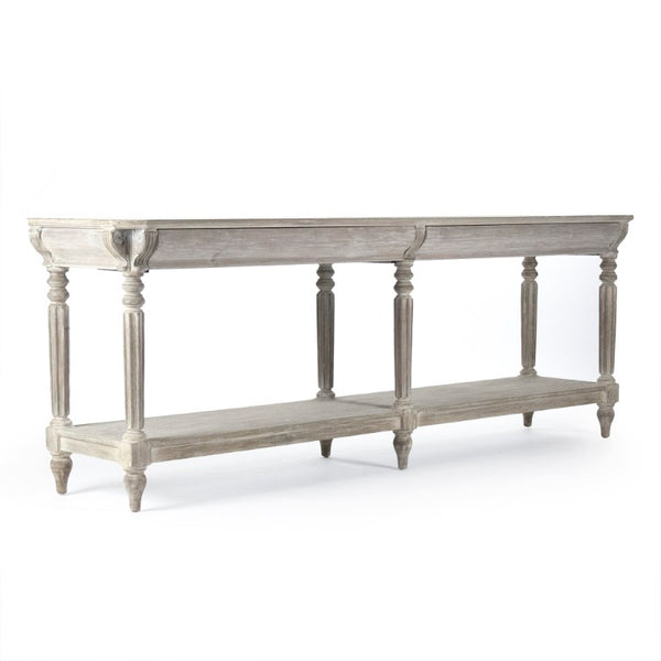 Zentique Bryce Mixed-Wood Console Table 94.5" Wide — Elm Birch Pine Accent Console for Entryway & Living Room LI-SH14-26-113