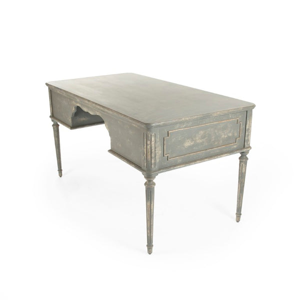 Zentique Canning Birch Veneer Desk — Spacious 59.75" Work Surface, Sturdy Plywood Frame, Modern Craftsmanship LI-SH14-30-26
