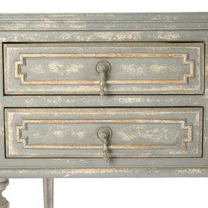 Canning Desk Distressed Grey/Cream Birch LI-SH14-30-26 Zentique