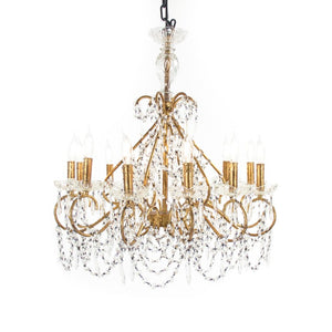 Zentique Fauna Sculptural Iron Chandelier W36 H30 D26 — Layered Organic Lighting for Dining, Foyer Elegance LI-SH15-05-272