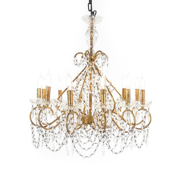 Zentique Fauna Sculptural Iron Chandelier W36 H30 D26 — Layered Organic Lighting for Dining, Foyer Elegance LI-SH15-05-272