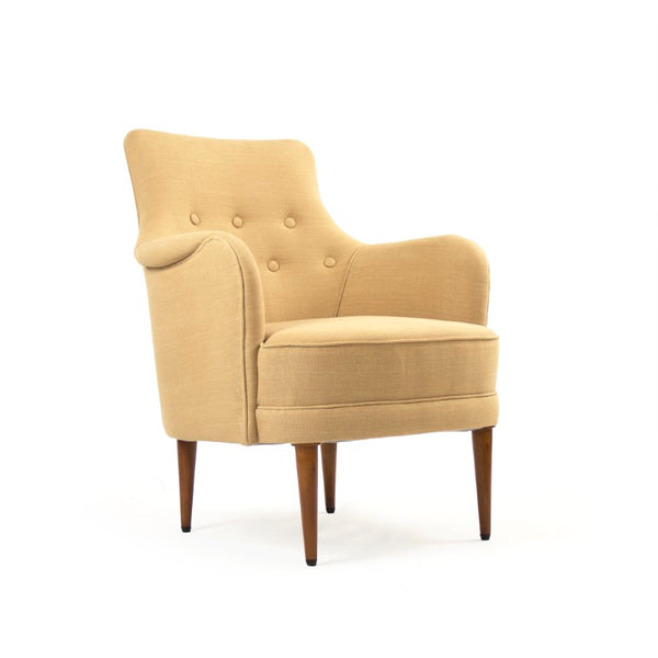 Zentique Celie Birch Frame Linen Chair — Scandinavian-modern, breathable comfort, sturdy seat for living spaces LI-SH15-11-110