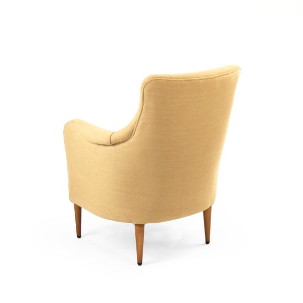 Zentique Celie Birch Frame Linen Chair — Scandinavian-modern, breathable comfort, sturdy seat for living spaces LI-SH15-11-110