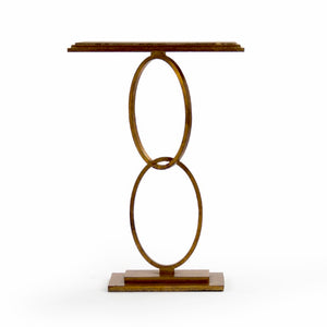 Zentique Absolon Slim Marble End Table with Iron Frame — Space-Saving Industrial Elegance for Modern Living LI-SH15-13-145
