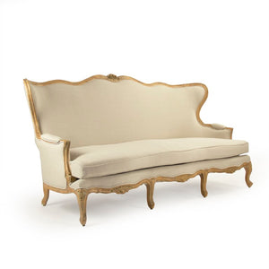 Zentique Eloy Birch Bench with Linen Cushion — Scandinavian Minimalist Seating, Durable Tapered Legs, Compact Elegance LI-SH15-21-128