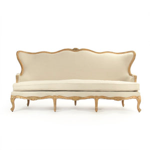 Zentique Eloy Birch Bench with Linen Cushion — Scandinavian Minimalist Seating, Durable Tapered Legs, Compact Elegance LI-SH15-21-128
