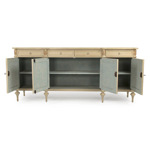 Astor Buffet Distressed Cream and Gold Leaf LI-SH15-26-120 Zentique