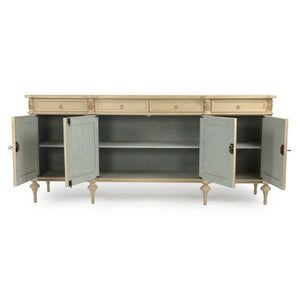 Zentique Astor Birch Buffet with Ample Storage and Classic Modern Design — Durable Craftsmanship, W87xH39xD21 LI-SH15-26-120
