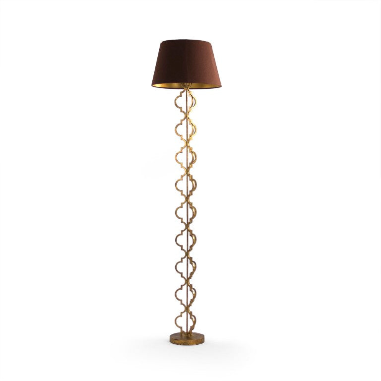 Zentique Byron Slim Floor Lamp with Linen Shade — Minimalist Iron Frame, Warm Ambient Light for Small Spaces LI-SH15-51-10