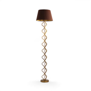 Zentique Byron Slim Floor Lamp with Linen Shade — Minimalist Iron Frame, Warm Ambient Light for Small Spaces LI-SH15-51-10