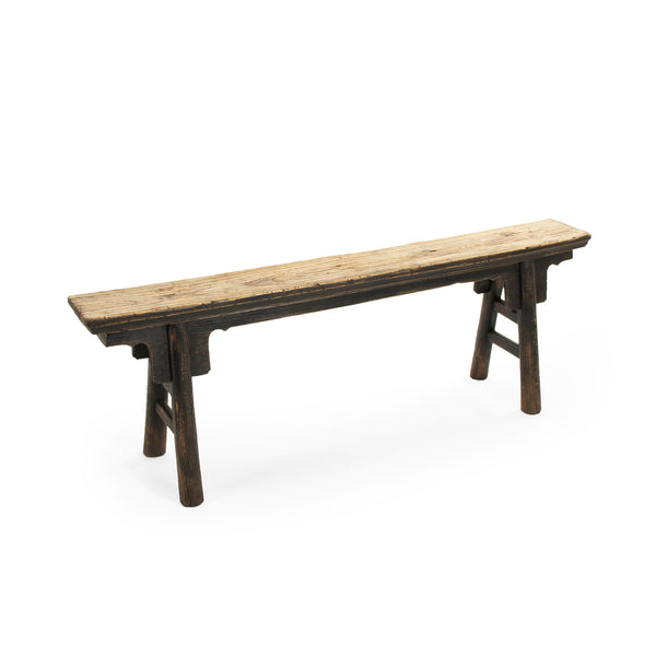 Story Bench Black Distressed Black LI-SH17-002-B Zentique