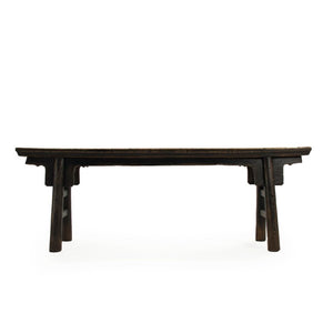 Zentique Story Bench Extendable Black — Matte Modern Entryway Seating with Durable Elm Base, Compact Fit LI-SH17-002-B
