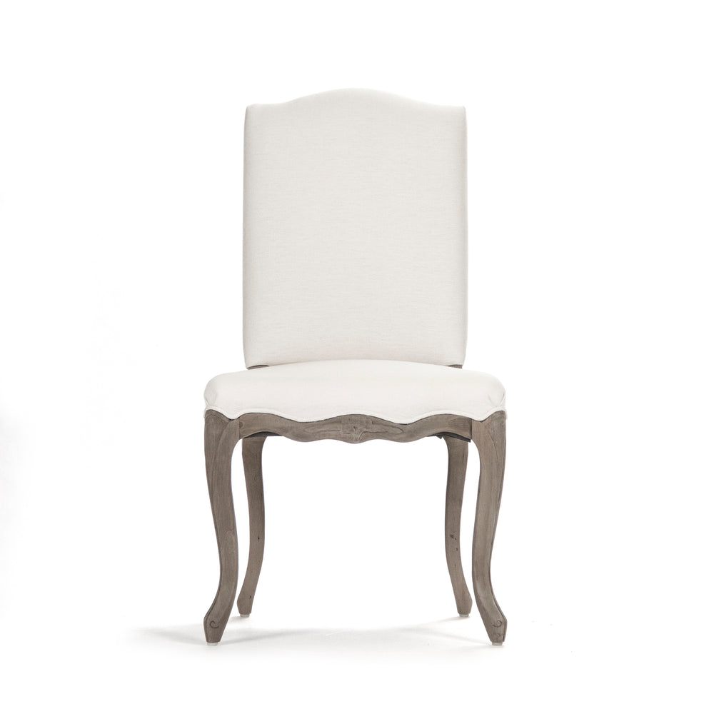Cathy Chair Distressed Grey Birch, White Linen LI-SH8-22-15-2 Zentique