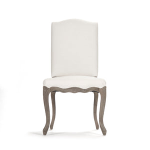 Cathy Chair Distressed Grey Birch, White Linen LI-SH8-22-15-2 Zentique