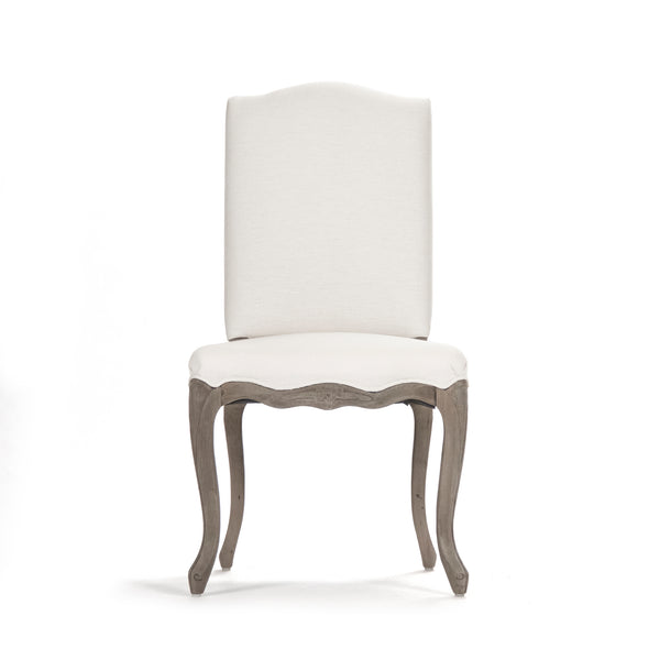 Cathy Chair Distressed Grey Birch, White Linen LI-SH8-22-15-2 Zentique