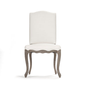 Cathy Chair Distressed Grey Birch, White Linen LI-SH8-22-15-2 Zentique