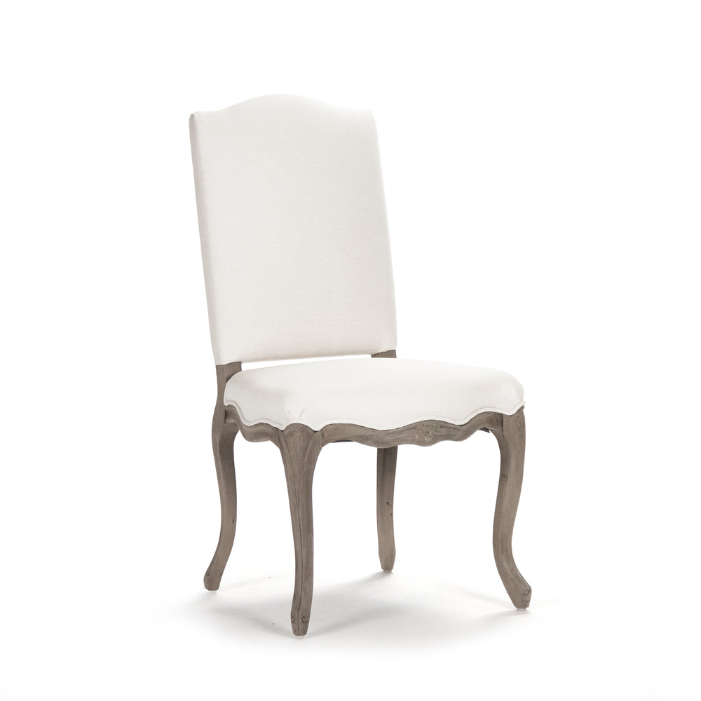 Cathy Chair Distressed Grey Birch, White Linen LI-SH8-22-15-2 Zentique
