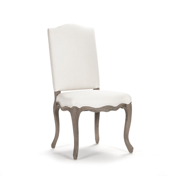 Cathy Chair Distressed Grey Birch, White Linen LI-SH8-22-15-2 Zentique
