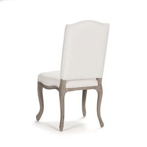 Zentique Cathy Scandinavian Accent Chair with Neutral Linen Upholstery, Birch Frame, Compact Cozy Seating for Small Spaces LI-SH8-22-15-2