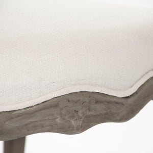 Cathy Chair Distressed Grey Birch, White Linen LI-SH8-22-15-2 Zentique
