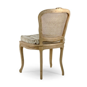 Zentique Annette Velvet Accent Chair — Mid-Century Modern Compact Seating, Birch Frame, Plush Comfort LI-SH8-22-19