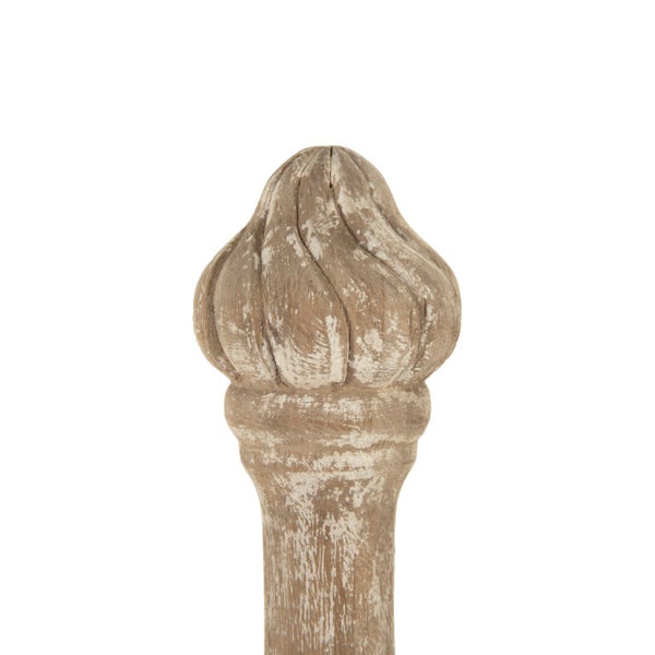Zentique Maddy Vertical Poplar Urn — Elegant Tall Memorial with Warm Grain Finish, Secure Closure, Display-Ready LI-SH9-06-09-W
