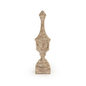 Zentique Maddy Vertical Poplar Urn — Elegant Tall Memorial with Warm Grain Finish, Secure Closure, Display-Ready LI-SH9-06-09-W