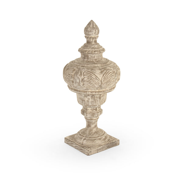 Victory Wooden Urn (Antique White) Zentique