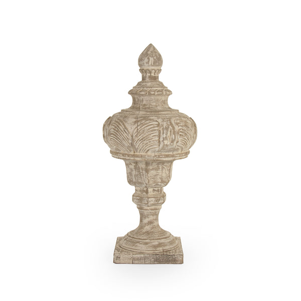Victory Wooden Urn (Antique White) Zentique